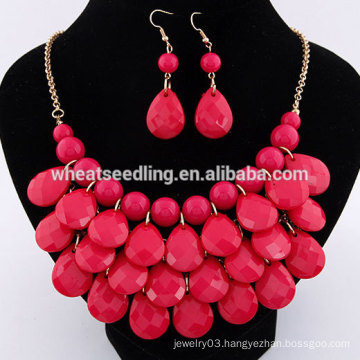 Stocked summer drop hot selling delicate earring and necklace set